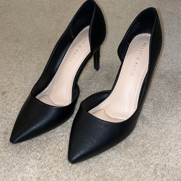 Kelly & Katie “driella” black textured pump size 10 EUC - Picture 2 of 9